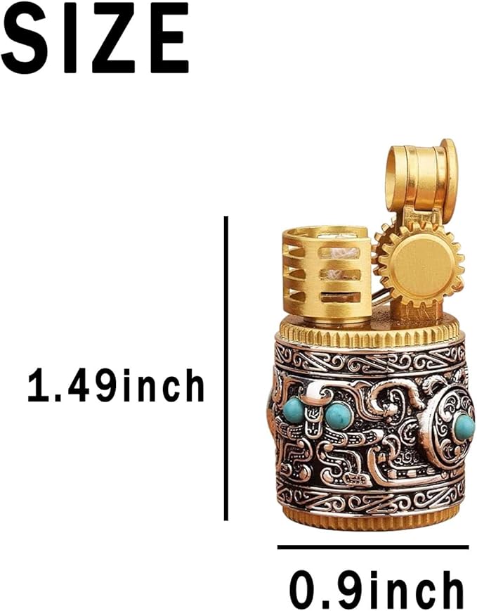 Vintage Candle Lighter, Cool Antique Refillable Kerosene Soft Flame Lighters for Candles, Unique Gift for Men