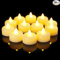 Amagic 24 Pack Flameless LED Tea Lights Candles Battery Operated, Electric Fake Tealight Candles for Votive, Halloween, Christmas, Home Decor, Wedding, Table Decor (24Pack)