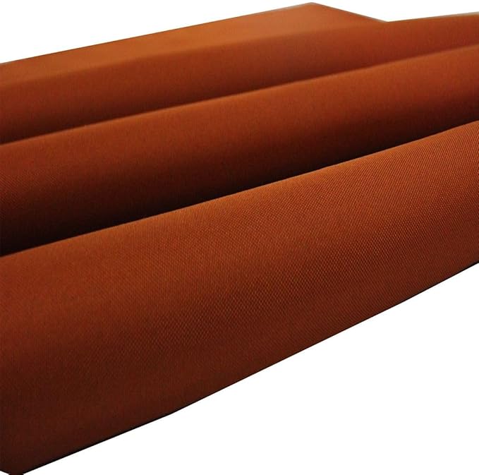 Mybecca Waterproof Canvas Marine Fabric 600 Denier Indoor/Outdoor PU Backing UV Protector Rust 5 Yards