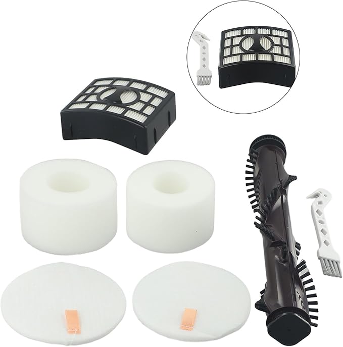 Vacuum Roller Brush Filter Replacement Kit for NV680 NV681 NV682 NV683 - Includes Roller Brush, Filter, 2 Sponges & Cleaning Tool