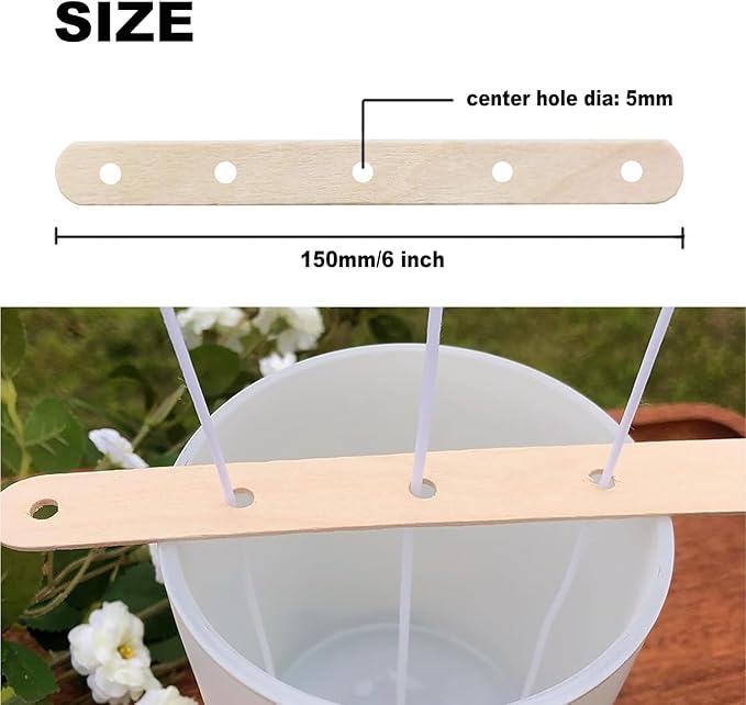 6" Candle Wicks Centering Device - Wick Holders for Candles