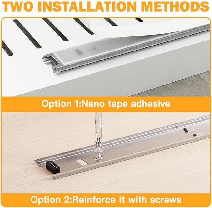 2 Pack Pull Out Cabinet Organizer, 21" Deep Expandable (12.1"-20.4") Slide Out Drawer, 3 Slide Rails Sliding Drawers for Cabinets, Roll out Shelves For Kitchen, Bathroom, Pantry Storage, White