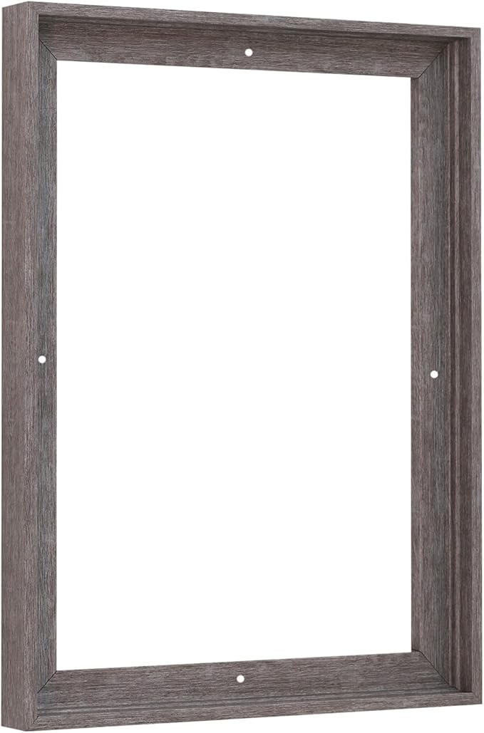 Pixy Canvas Floater Frame 30x36 for 3/4 (0.75) inch Deep Canvas Paintings/Canvas Prints/Wood Canvas Panels/Wall Art/Wall Decor/Home Decor/Artwork (Rustic Gray, 30 x 36 inch, Portrait)