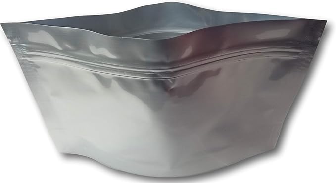 7 Mil (Per Side) Mylar Bag 9"x6"x3" 6 layer MRE-Style - Genuine Single Color Aluminum Foil-Lined Bag for Freeze Drying, Grain, Baking, Storage Container (50) (9"x6"x3") (50)