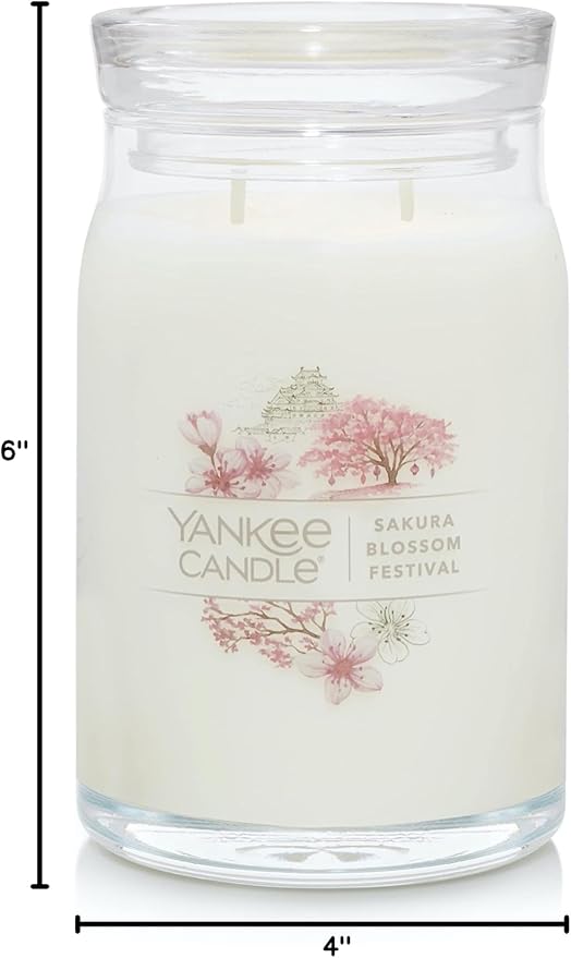 Yankee Candle Sakura Blossom Festival Scented Signature 20oz Large Jar 2-Wick Candle Over 60 Hours of Burn Time
