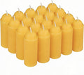 20 Pack Beeswax Lantern Candles for Emergency Use – Natural Beeswax Candle Refills with Extended Burn Time for Outdoor Camping, Survival & Power Outages, Compatible with Most Candle Lanterns