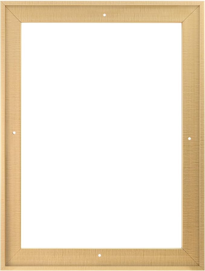 Pixy Canvas Floater Frame 36x48 for 1-1/2 (1.5) inch Deep Canvas Paintings/Canvas Prints/Wood Canvas Panels/Wall Art/Wall Decor/Home Decor/Artwork (Brass Gold, 36 x 48 inch, Portrait)