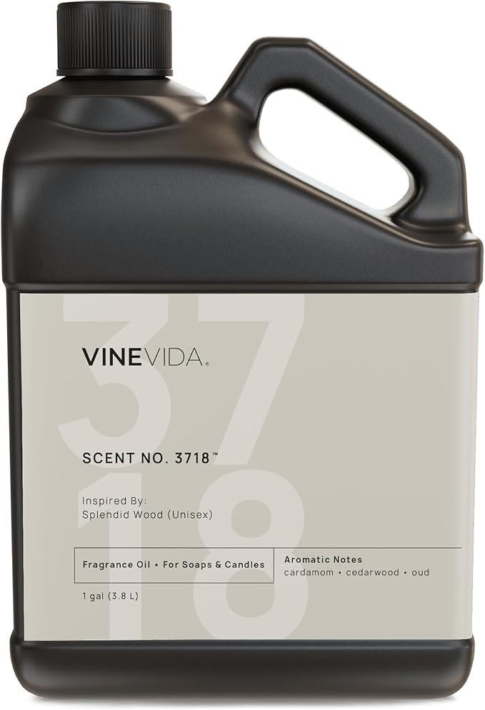 VINEVIDA [128 Oz] Inspired by: Splendid Wood (Unisex); Fragrance Oil for Candle Making and Soap Making - Premium Candle Scents for Soy Candles