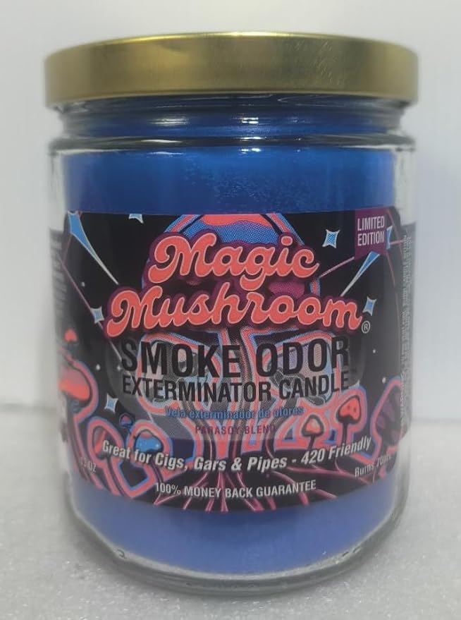Smoke Odor Exterminator Candle 13oz, Magic Mushroom