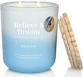 M&SENSE Orange & Rose Aromatherapy Candle for Stress Relief & Relaxation, 14.1oz 80-Hour Long-Lasting Non Toxic Highly Scented Candle, Natural Soy Wax Spiritual Healing Gift