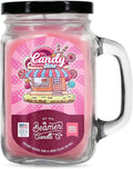 Candy Store Candle – Strong Scent – Peppermint & Candy Cane – Long Lasting 90 Hour Burn – Large 12oz Mason Jar – Made in USA – Beamer Candle Co.