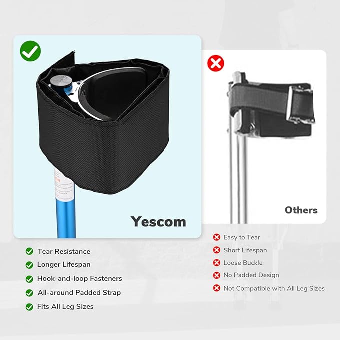 Yescom Drywall Stilts 24" - 40" Adjustable Aluminum Painting Tool with Extra Pair of Upgraded Stilt Straps Padded Leg Bands for Secure Fit & All-day Comfort