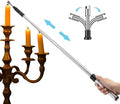 Electric Long Lighter, Retractable Length (11.4in-27.55in), Lgnition Port Can be Rotated 360°, Rechargeable via USB, lighters Suitable for Lighting Candles, barbecues, fireplaces, fire pits, etc.