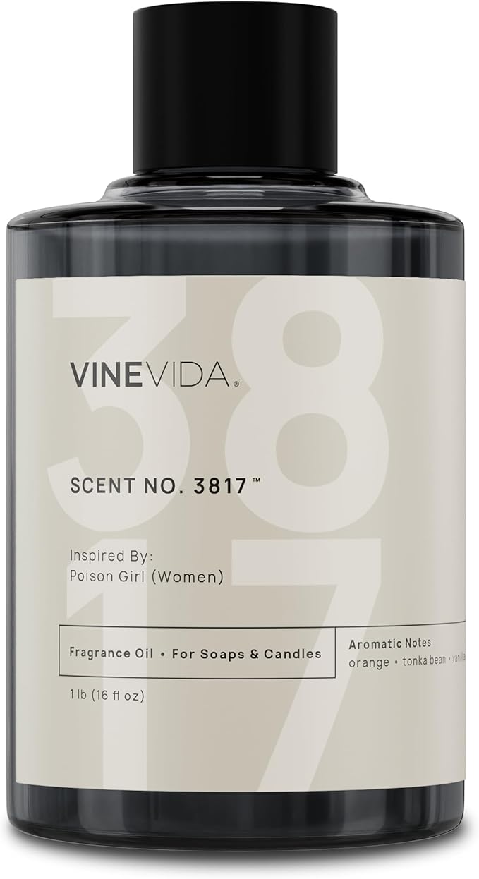 VINEVIDA [16 Oz] Scent No. 3817 Inspired by Poison Girl (Women); Fragrance Oil for Candle Making and Soap Making - Premium Candle Scents for Soy Candles