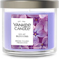 Yankee Candle Small Tumbler Scented Candle, Lilac Blossoms, 4.3 oz, Premium Plant Wax Blend, Up to 40 Hour Burn Time