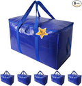 Moving Bags Heavy Duty Extra Large Storage Tote for Space Saving, Traveling Organizer, with Zippers & Strong Carrying Handles Alternative to Moving Boxes, Packing Supplies (Set of 6)