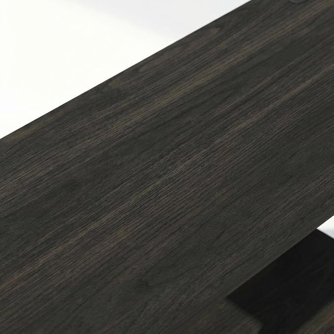 Furnifact Espresso Black Bookcase with Wood Construction, Sleek Design, Durable Material, Versatile Storage Solution, Modern Style for Home or Office use