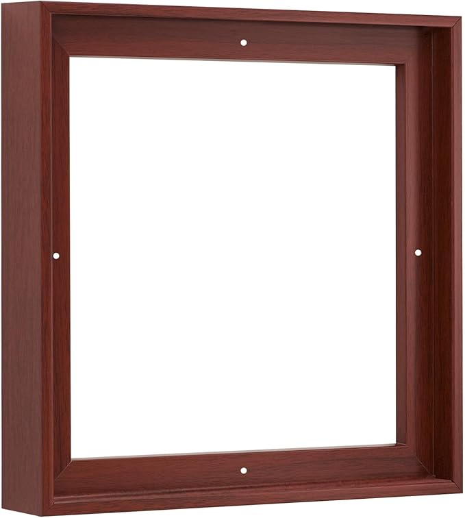 PIXY CANVAS Floater Frame 24x24 for 1.5 inch Deep Canvas Paintings/Canvas Prints/Wood Canvas Panels/Wall Art/Wall Decor/Home Decor/Artwork (Red Cherry, 24 x 24 inch, Square)
