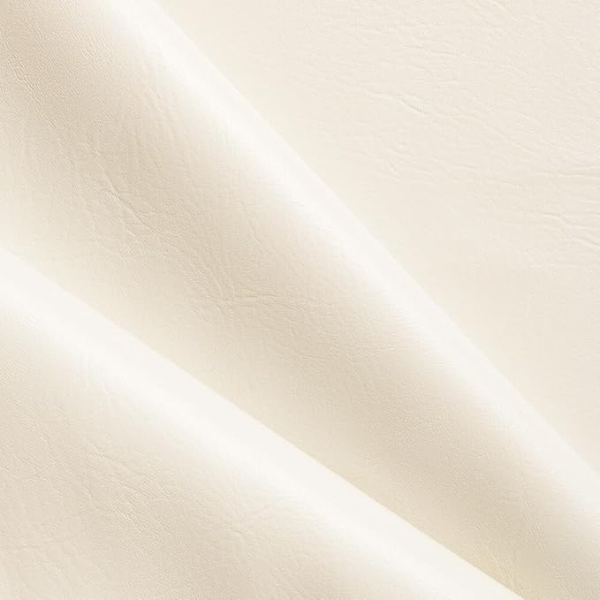 Ottertex Vinyl Fabric Faux Leather Pleather Upholstery 54" Wide by The Yard (5 Yard, Off White)