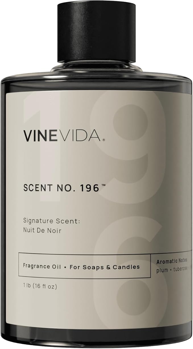 VINEVIDA [16 oz] Scent Nuit De Noir; Fragrance Oil for Candle Making and Soap Making - Winter & Holiday Oils