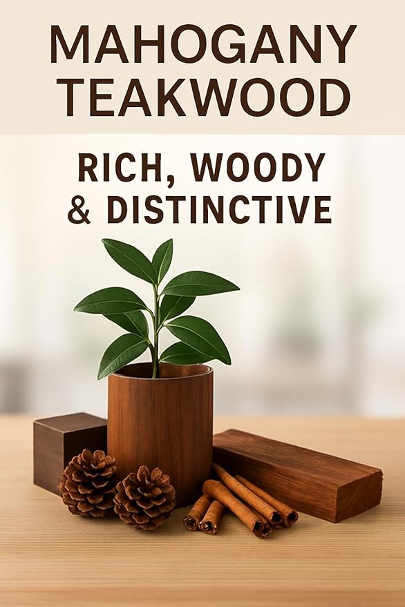 Red Barn Candle Company Wood Dough Bowl Candles | 100% Natural Soy Wax & Essential Oil Infused | Odor Eliminating + Pet Safe | Scented Candle Gifts for Men & Women (Teakwood, 7-Wick)