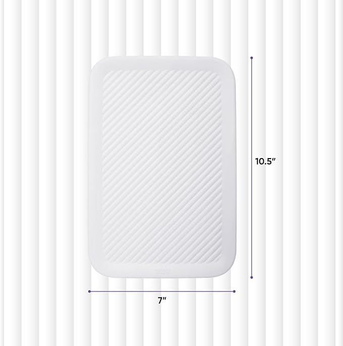 Superio Ribbed Collection - Superio Lid for Decorative Plastic Basket Open Home Storage Bins Organizer Baskets, Medium White - for Organizing Closet Storage Bins for Shelves Drawer Shelf 5 Liter