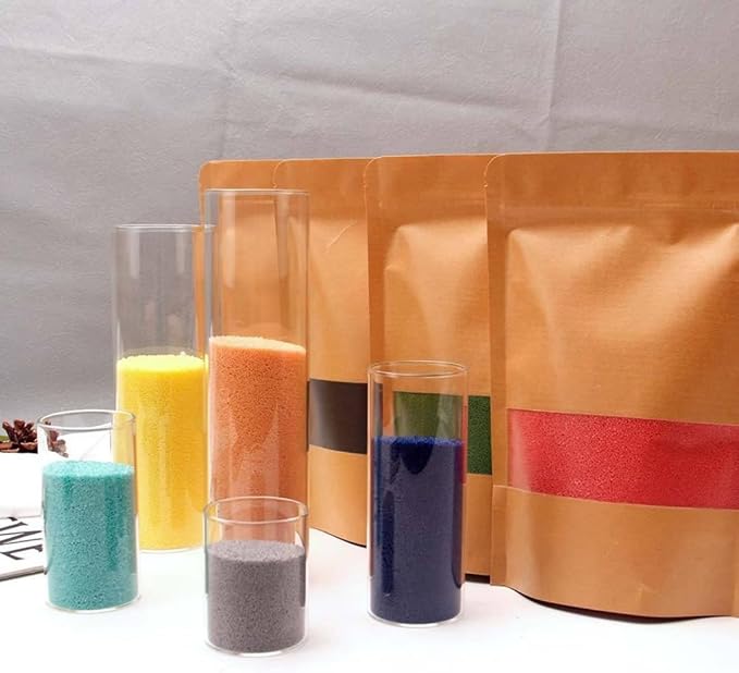 PHYMAT 3.5oz Pearled Candle, Candle Sand Wax with 50pcs Wicks, Refillable Sand Candles Kit for DIY Candles Making, Handmade Candles