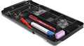 TRU RED Expandable Plastic Drawer Organizer, 7‑Compartment, Black – Adjustable Desk & Drawer Storage for Office Supplies