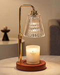 Candle Warmer Lamp with Timer Dimmable Crystal Vertical Stripe,Mothers Day Birthday Gifts for Women Mom, Adjustable Candle Warmer with 2 Bulbs, Candle Lamp for Jar Candles, House Warming Home Decor