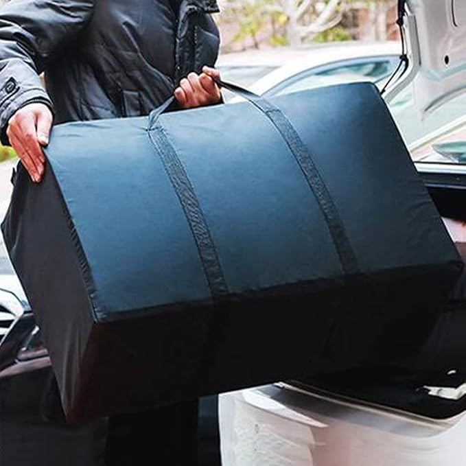 Extra Large Storage Bag for Moving Travel Bag Waterproof Large Moving Bag with Double Zippers and Reinforced Handles Large Capacity Duffle Bag for Moving Traveling Home Storage Packing, 160l,