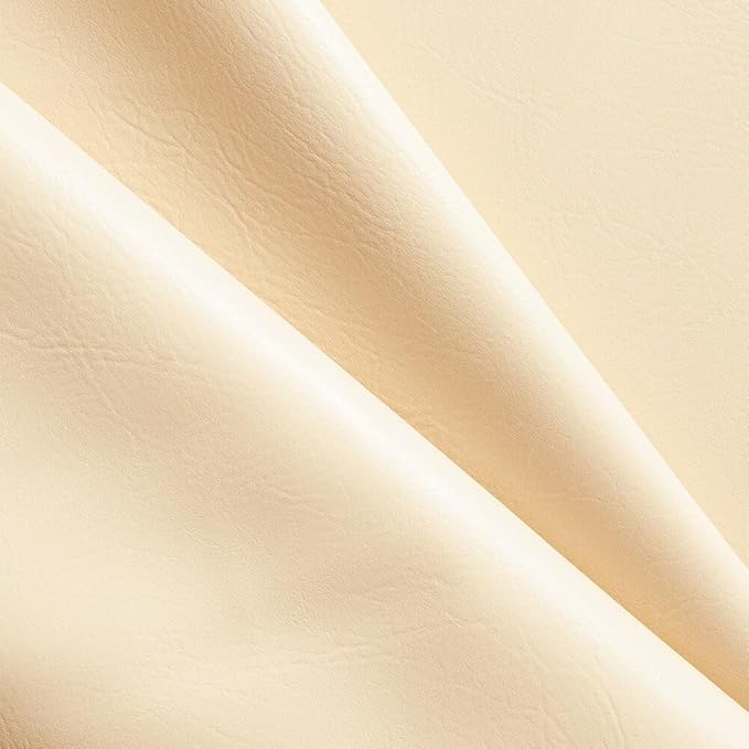 Ottertex Vinyl Fabric Faux Leather Pleather Upholstery 54" Wide by The Yard (1 Yard, Beige)