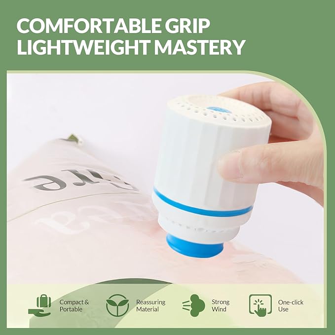 Bestrip Electric Air Pump for Vacuum Storage Bags, Space Saver Cloth Bag Pump Portable Vacuum Pump for Compression Clothing, Travel Moving (No Storage Bag Included)