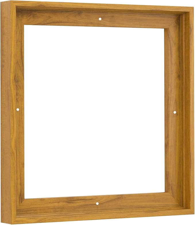 Pixy Canvas Floater Frame 4x4 for 3/4 (0.75) inch Deep Canvas Paintings/Canvas Prints/Wood Canvas Panels/Wall Art/Wall Decor/Home Decor/Artwork (Natural Oak, 4 x 4 inch, Square)