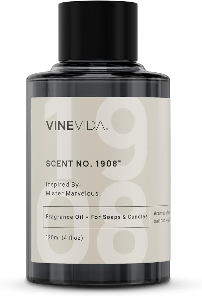 VINEVIDA [4 Oz] Inspired by: Mister Marvelous; Fragrance Oil for Candle Making and Soap Making - Premium Candle Scents for Soy Candles