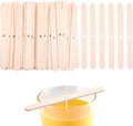 50 Pcs Wooden Wick Holders, Adjustable Candle Wick Centering Tool & Stabilizer for Candle Making Supplies, DIY Candlemaking Tools and Accessories