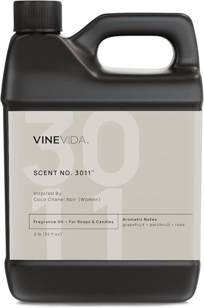 VINEVIDA Scent NO. 3011 Fragrance Oil - 32oz (2lbs) - Inspired by: Coco Noir (Women); Candle Fragrance Oil for Soy Candles - Soap Making Scents