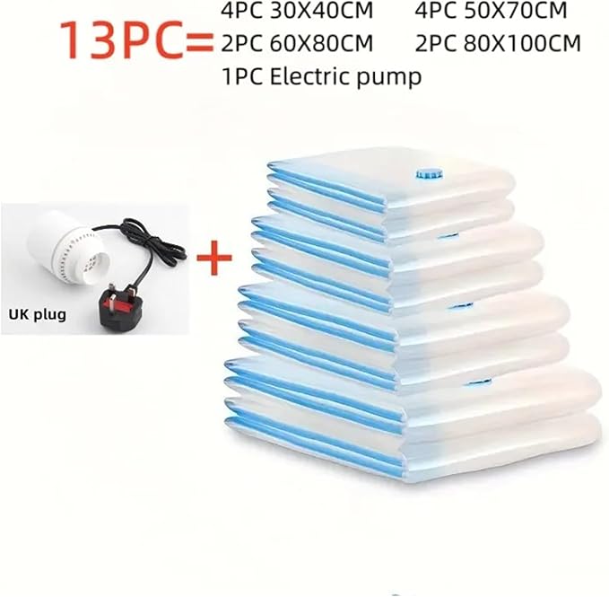 Pump Organizer Compressed Bag Electric Pump Travel Vacuum Bag Pump Mini Sealer Machine Space Saver for Clothes Food Organizer