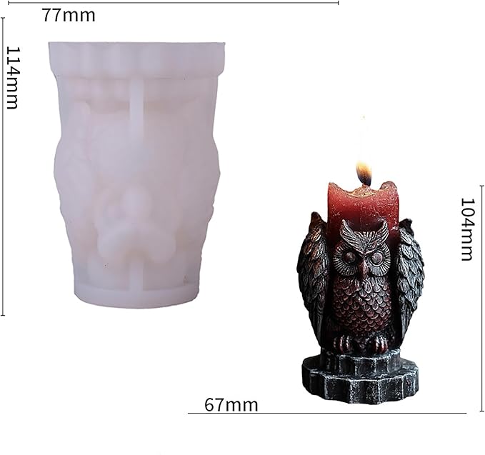 Skull Silicone 3D Flower & Rose Mold - Peony & Candle Making Molds for Resin, Clay & Soap Craft Supplies