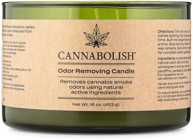 Cannabolish Odor Removing 3-Wick Candle, 16 oz