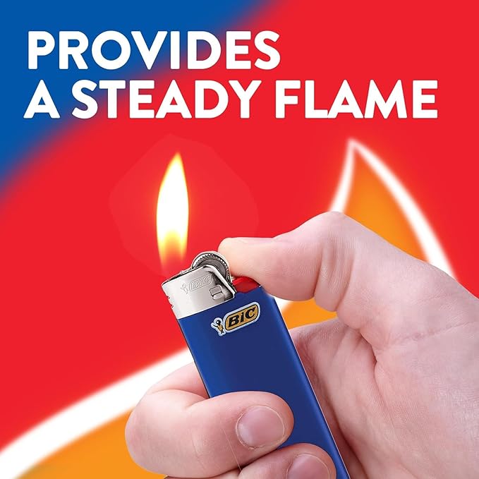 BIC Maxi Special Edition Pocket Lighters, Long-Lasting Flame for Home, Fashion Designs, 12-Pack (Designs May Vary)