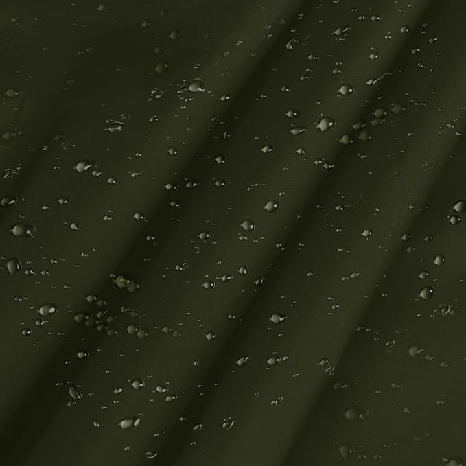 Vonty Waterproof Ripstop Nylon Fabric - 60 Inch Wide, Dark Olive, Lightweight, Tear-Resistant, Easy-to-Sew, Waterproof Coating, Ideal for Outdoor Projects