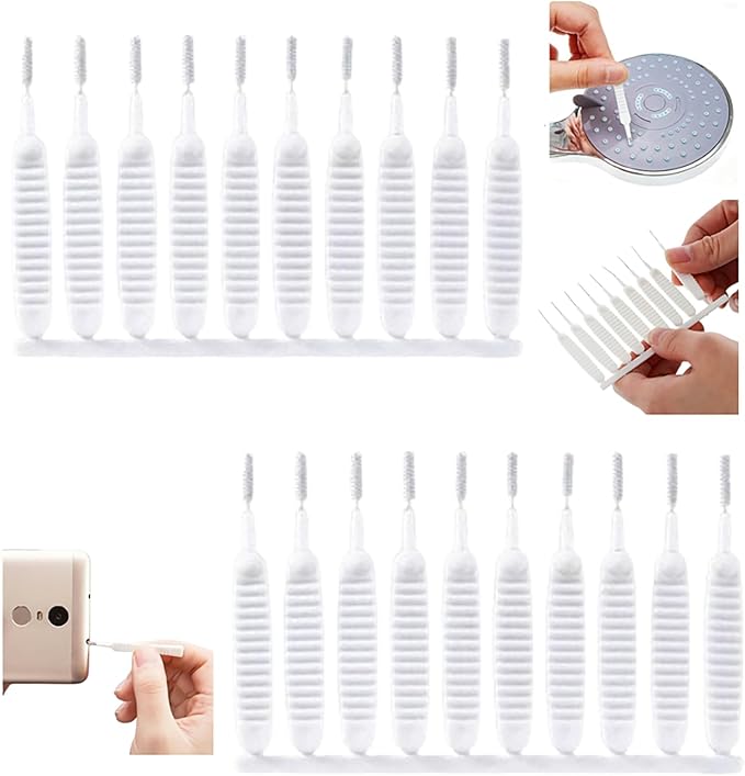 Shower Head Cleaning Brush, 2026 Upgrade Shower Head Cleaning Brush for Small Hole Gap Hole Anti-Clogging Cleaning Brush Multifunctional Shower Head Cleaner Tool for Household (20pcs)