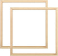 Wood Canvas Frames, Solid Wood Canvas Stretcher Bars Kits,Solid Wood Picture Frames for Oil Paintings,Prints,Posters,Wall Art Needlework,2 Pack(50 * 50cm/20 * 20")
