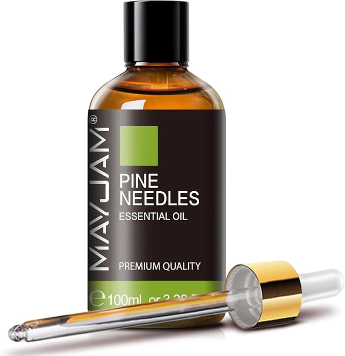 MAYJAM Pine Needles Essential Oil - Huge 3.38 Fl.oz - Premium Grade Essential Oils for Home Diffusers Skin Care - Pine Needles Oil for Soap Candle Making Scent