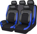 5 Seats Car Seat Covers Full Set for Volkswagen Taos S/SE/SEL/R-Line, Water & Wear Resistant Leather Automotive Seat Cover, Breathable Car Interior Protectors Cushion,C Blue