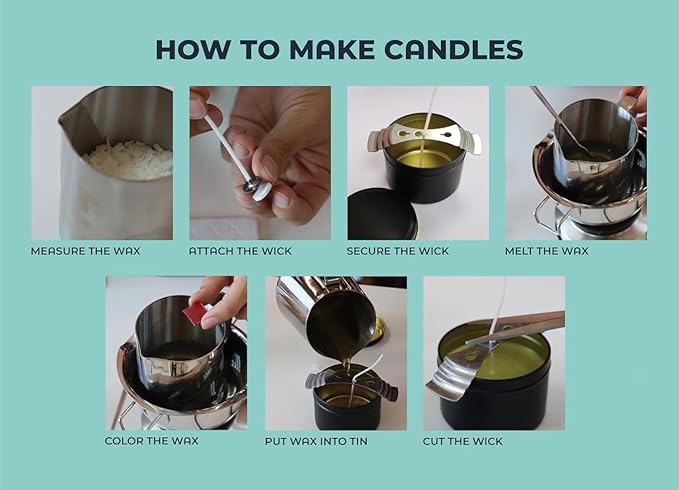 VViViD Candle Making Kit Deluxe Edition, Full DIY Starter-to-Professional Set, Wax, Jars, Tins, Dyes and More