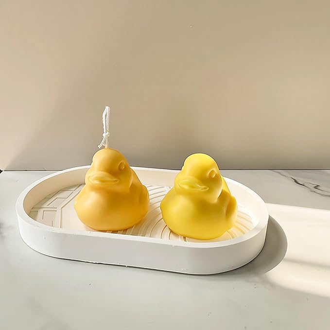 Duck Molds Duck Animal Resin Mold - Resin Casting Silicone Molds for Home Decor & Candle Making Wave Spiral Mold