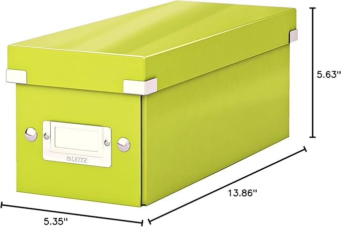 Leitz CD Storage Box, Green, Click and Store Range, 60410064