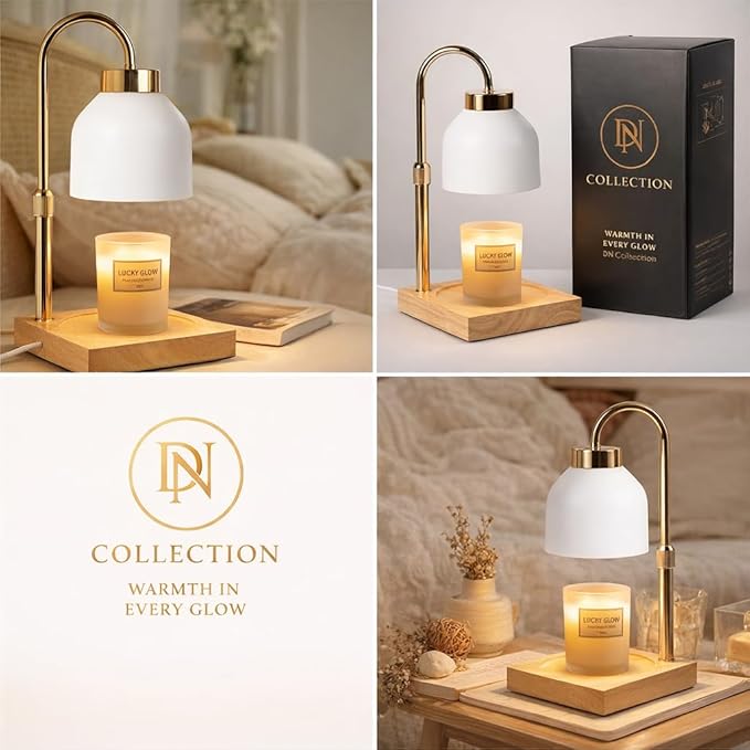 Candle Warmer Lamp with Timer and Dimmer, Adjustable Height Electric Candle Warmer for Jar Candles, Flameless Wax Melt Warmer Lamp, Housewarming Gift Home Decor for Women – DN Collection