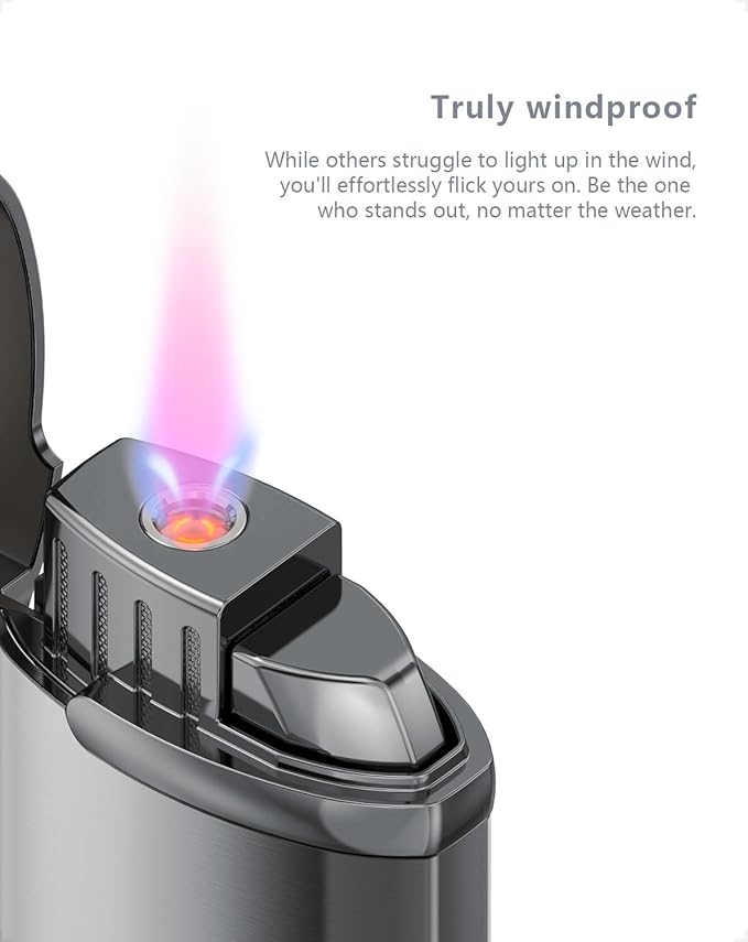 VVAY Windproof Jet Flame Lighter - Gas Refillable (Gas Not Included)